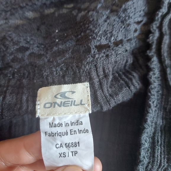 O'Neill | Lillian Black Embroidered Two Way Dress - Picture 7 of 9